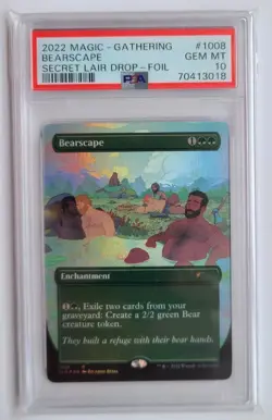MTG Bearscape FOIL PSA 10 GEM MINT 2022 Gay Pride Month Magic Card SLD #1008 - Image 1