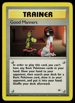 Pokemon Card - Good Manners Gym Heroes 111/132 - Image 1