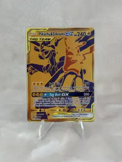 Pokemon TCG Pikachu & Zekrom GX Sun & Moon SM248 Holo Promo Card NM - Image 1