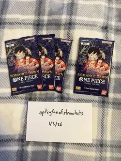One Piece Card Game - OP-01 Romance Dawn Booster Pack (English) - Factory Sealed - Image 1