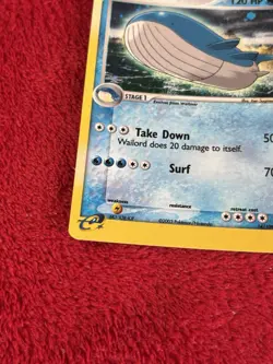 Wailord 14/109 Ruby and Sapphire Holo Pokemon Card Lp+ - Image 4