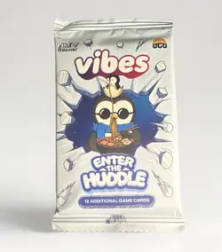 Vibes Enter the Huddle 1st Ed Booster Pack Pudgy Penguins TCG 12 Cards Sealed - Image 1
