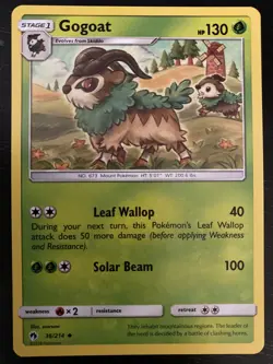 Gogoat 36/214 - Uncommon Pokemon Card - Lost Thunder Set (2018) - NM - Image 1