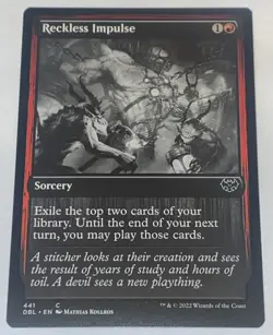 NEW UNPLAYED Reckless Impulse 441 - Innistrad - Double Feature MAGIC MTG - Image 1