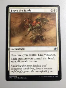 Brave the Sands LP - Khans of Tarkir 005/269 (Check Pics) MTG TCG - Image 1