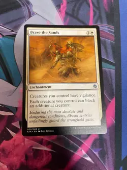 MTG - BRAVE THE SANDS - UNCOMMON - KTK - LP - Image 1