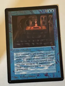 Magic the Gathering MTG Beta Steal Artifact NM- (Beta Bob) - Image 1