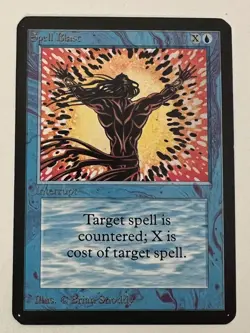 Magic the Gathering MTG Alpha Spell Blast NM (Beta Bob) - Image 1