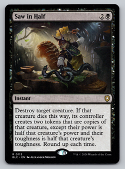 Saw in Half - Commander: Bloomburrow MTG - Image 1