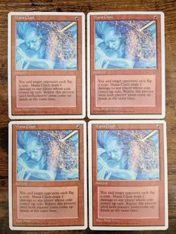 4x MTG Mana Clash 4th Edition ⭐Un-played NM SLIGHT WARP ⭐15 HQ PICS Magic ⭐x4 - Image 1