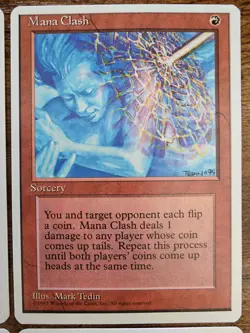 4x MTG Mana Clash 4th Edition ⭐Un-played NM SLIGHT WARP ⭐15 HQ PICS Magic ⭐x4 - Image 4
