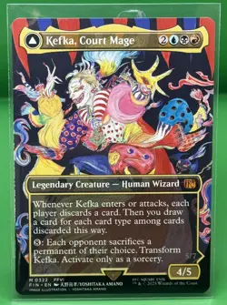 MTG Final Fantasy Kefka, Court Mage/Ruler of Ruin 0322 Regular (Borderless) LP - Image 2