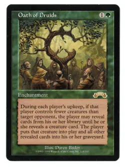 Oath of Druids -- MTG (SP Quality) - Exodus - See scans!! - Image 1