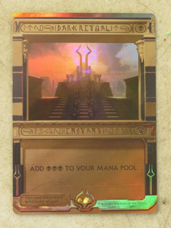 2017 Magic The Gathering Masterpiece Series Invocations Dark Ritual 021/054 - Image 1