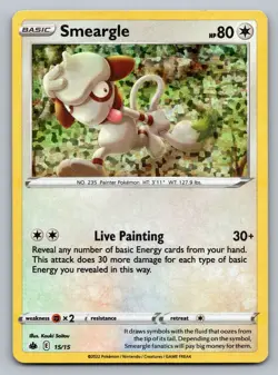 Pokemon TCG McDonald's Promos 2022 Smeargle - 15/15 015/015 - Image 1