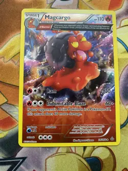 Pokemon XY Primal Clash Magcargo 24/160 Reverse Holo Rare NM - Image 1