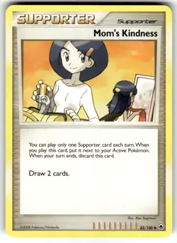 Pokemon TCG 2008 Majestic Dawn 83/100 Mom’s Kindness Uncommon - LP Condition - Image 1
