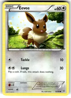 Pokemon TCG Eevee 63/98 Common Regular NM - Image 1