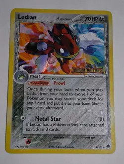 Pokemon TCG Ledian 18/101 Rare Reverse Holo Foil EX Dragon Frontiers Stamped - Image 1