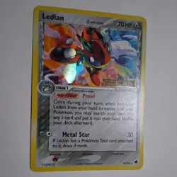 Pokemon TCG Ledian 18/101 Rare Reverse Holo Foil EX Dragon Frontiers Stamped - Image 2