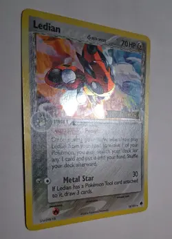 Pokemon TCG Ledian 18/101 Rare Reverse Holo Foil EX Dragon Frontiers Stamped - Image 5