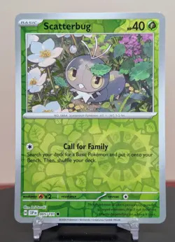 Pokemon Scatterbug #005/191 English Surging Sparks Reverse Holo - Image 1