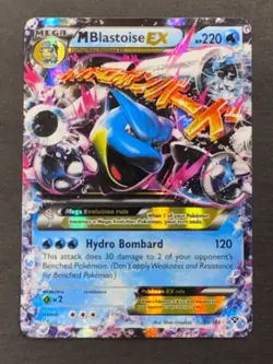 Pokemon TCG XY- Evolutions M Blastoise EX Full Art Holo Ultra Rare 30/146 - LP - Image 3