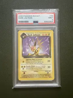 Pokemon 2000 Team Rocket Dark Jolteon 1st Edition 38/82 PSA 9 MINT Vintage WOTC - Image 1