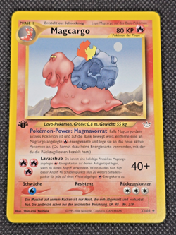 Pokemon Magcargo #33/64 1st Edition German Neo Revelation 2000 NM - Image 1