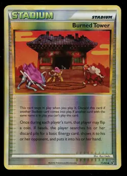 Pokemon Burned Tower 71/90 HeartGold & SoulSilver Undaunted Reverse Holo NM - Image 1