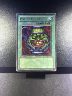 Yugioh! LP Pot of Greed - LOB-119 - Rare - 1st Edition NM English - Image 1