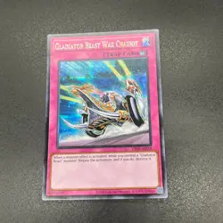 YuGiOh Gladiator Beast War Chariot CR06-AES18 Secret Asian English A - Image 1