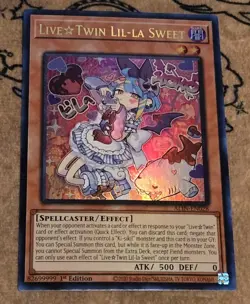 Yugioh Live Twin Lil-la Sweet ALIN-EN028 1st Edition Ultra Rare NM Presale - Image 1