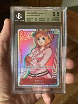 ONE PIECE Card Game Koala SR Awakening of the New Era English Graded 9.5 Beckett - Image 1