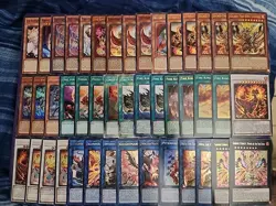Yugioh 45 Card Fire King Jurrac Deck Core Ponix Astero Garunix Sky Burn - Image 1