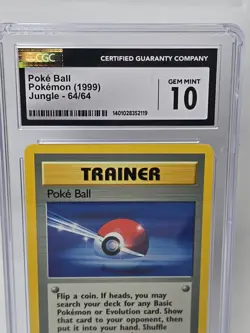 Pokemon TCG Poke Ball 64/64 Jungle CGC 10 Graded Card - Image 2