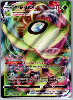 Celebi VMAX 008/198 SWSH06: Chilling Reign - Pokemon Card - NM - Image 1