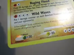 GASTRODON HOLO POKEMON CARD 9/132 SECRET WONDER SWIRL HOLO MAJOR BLEED ERROR NM- - Image 3