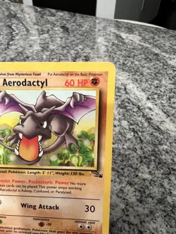 Pokemon TCG Aerodactyl Fossil 1st Edition Non-Holo Rare Card 16/62 - Image 3