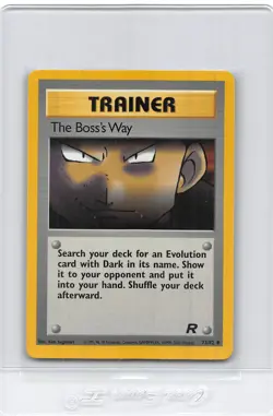 The Boss's Way 73/82 - Team Rocket - VINTAGE WOTC Pokemon Card - UNLIMITED - NM - Image 1