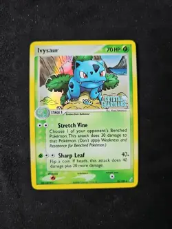 Pokemon TCG Ivysaur EX Crystal Guardians Card 35/100 Reverse Holo Stamped NM - Image 1