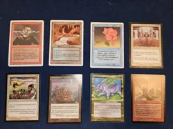 8 RARE MTG Cards 1995-2000 lightly played - Image 1