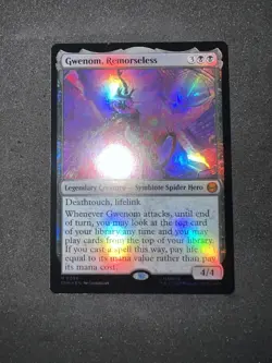 Gwenom Remorseless 0056 FOIL Spider Man MTG Magic The Gathering Card NM - Image 1
