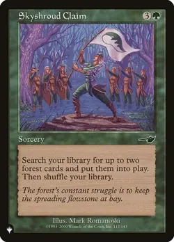 1x Skyshroud Claim - Retro Frame NM Eng MTG - The List - Image 1