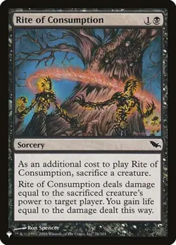 1x Rite of Consumption NM Eng MTG - The List - Image 1