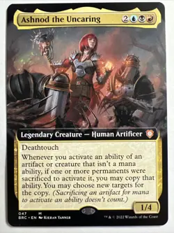 MTG Ashnod the Uncaring (Extended Art) [Brother's War: Commander] - Image 1