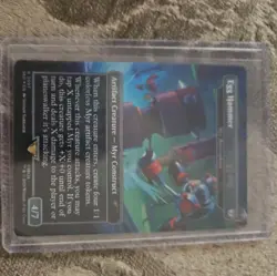 Egg Hammer Myr Battlesphere #2097 MTG Secret Lair Sonic the Hedgehog Foil - Image 1