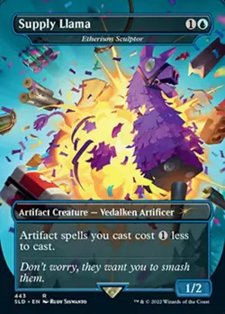 1x Supply Llama - Etherium Sculptor - Foil NM-Mint, English Secret Lair MTG Magi - Image 1
