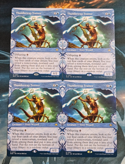 4X Thundertrap Trainer, Showcase, NM, Bloomburrow, Playset, Magic, MTG - Image 1