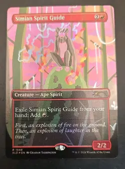 Simian Spirit Guide (Rainbow Foil) Secret Lair Drop MTG Foil Near Mint - Image 1